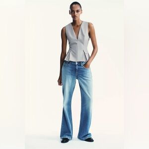 ZW V Neck Peplum Top